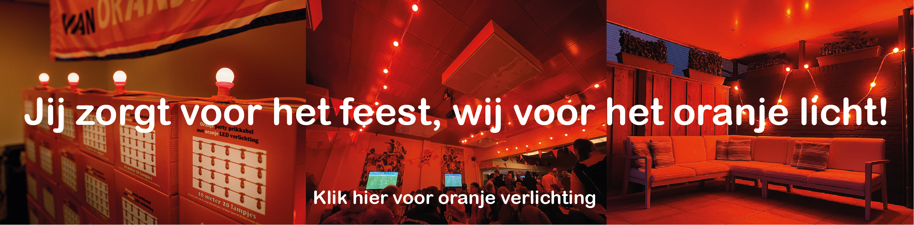 Oranje verlichting - Deoranjeartikelenshop