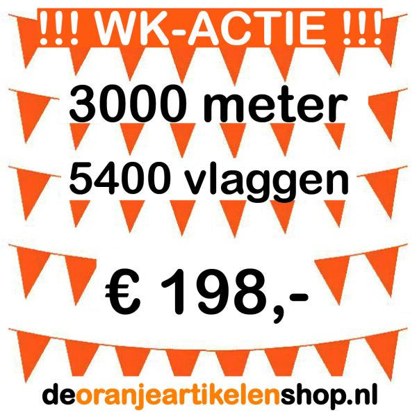 3000 Meter Oranje Vlaggenlijn met 5400 Puntvlaggen – WK Actiepakket 2026 3000 Meter Oranje Vlaggenlijn met 5400 Puntvlaggen – WK Actiepakket 2026