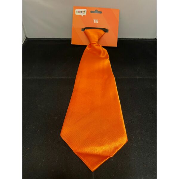 Oranje stropdas 32 cm Oranje stropdas 32 cm